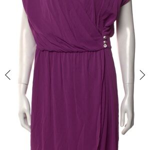 La Perla Rich Purple Midi Dress